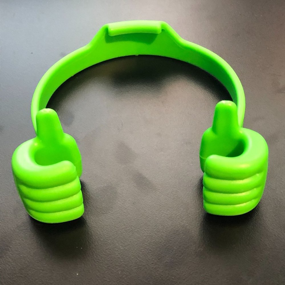BOGO FREE Green Plastic Thumbs Up Desktop Holder Stand for Cell Phones/Tablets